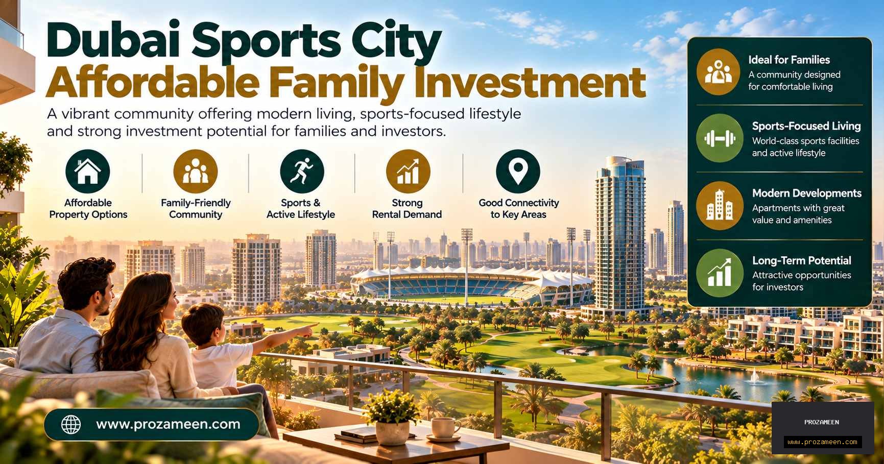 Dubai Sports City Affordable Family Investment