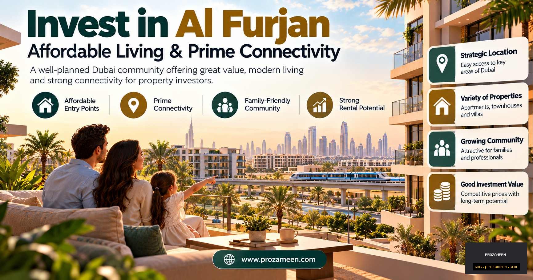 Invest in Al Furjan Affordable Living Prime Connectivity