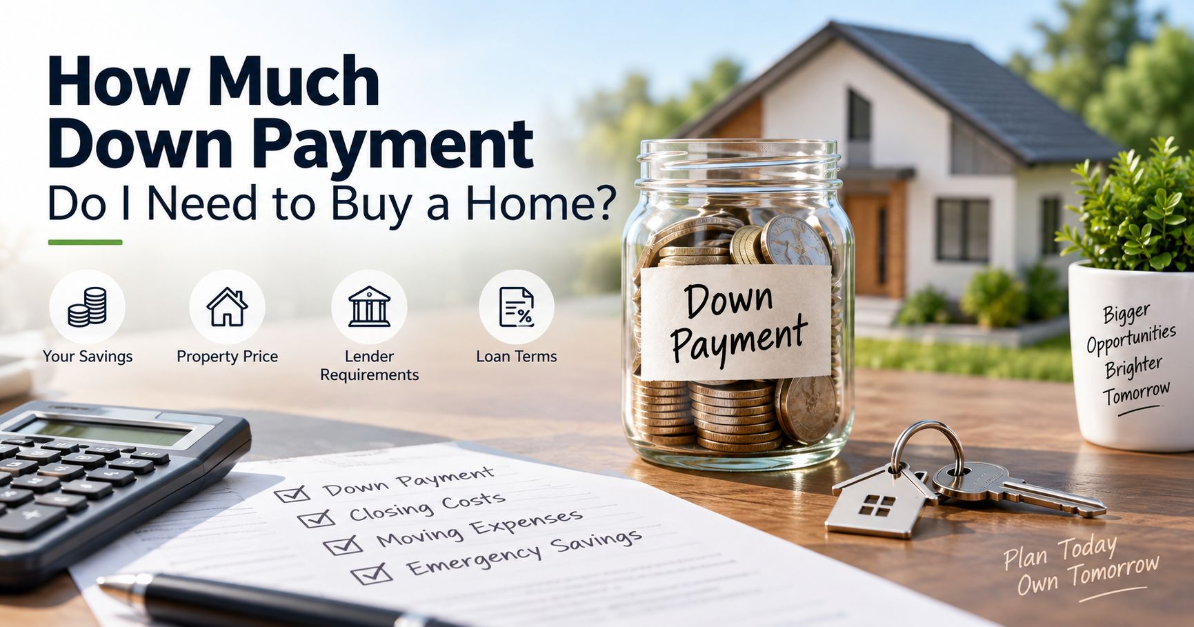How Much Down Payment Do I Need to Buy a Home?